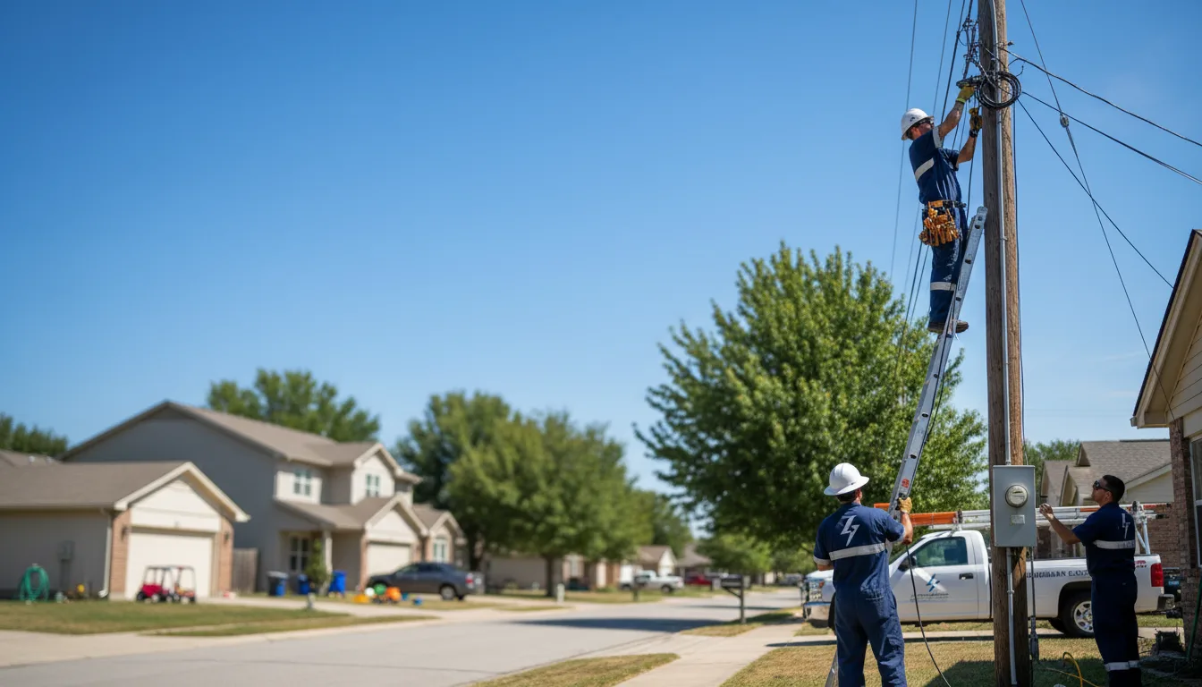 Residential electrician providing installation services in Bloomdale, OH